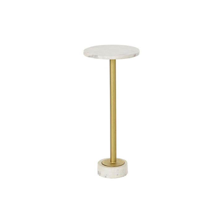 DKD Home Beistelltisch mit Marmor und Goldmetall - homely Family Shop