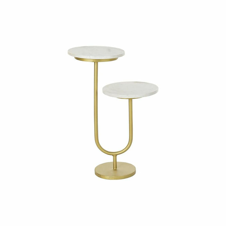 Goldener Beistelltisch mit Marmorplatten von DKD Home Decor - homely Family Shop