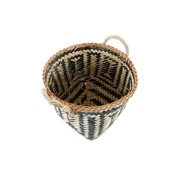 DKD Home Dekor Korb-Set aus Bambus mit gewebtem Muster - homely Family Shop