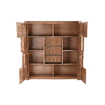Offener brauner Kristall Schrank aus Akazienholz - Homely Family Shop