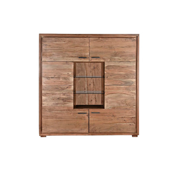 DKD Home Decor Schrank aus Akazienholz mit Kristall Braun Finish - homely Family Shop