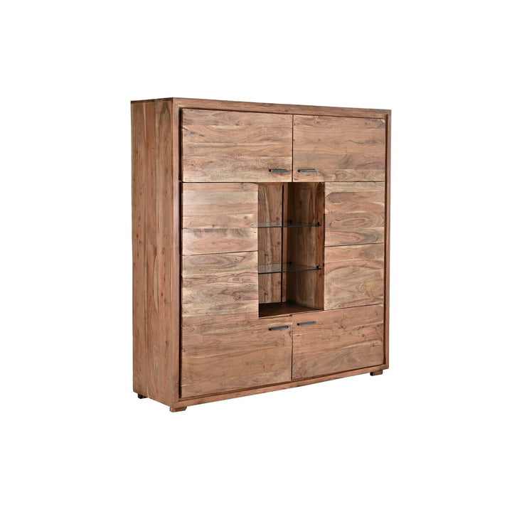 DKD Home Decor Schrank aus Akazienholz mit Kristall Details - homely Family Shop