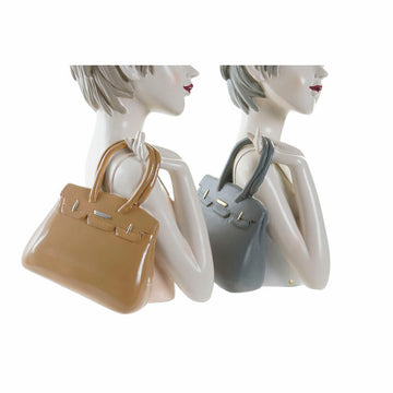 Dekorative DKD Figuren mit Damen und Handtaschen in Rosa und Weiß - homely Family Shop