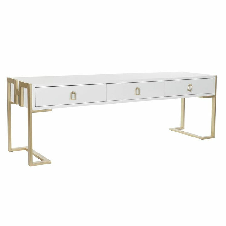 DKD Home Deko Tisch mit Metall- und Holzdetails, elegante Optik - homely Family Shop