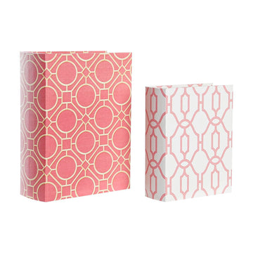 DKD Home Deko Boxen aus Leinwand und Holz mit Muster - homely Family Shop