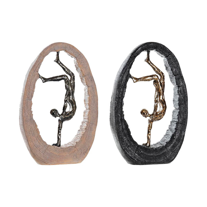 DKD Home Deko-Figuren, 24x8x36cm, Schwarz und Gold mit Turner - homely Family Shop