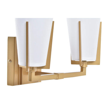 Moderne Wandleuchte mit Kristall und goldenem Metall - Homely Family Shop