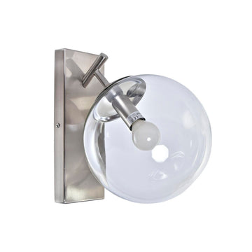 DKD Home Wandleuchte mit Kristall und silberfarbenem Metall - homely Family Shop