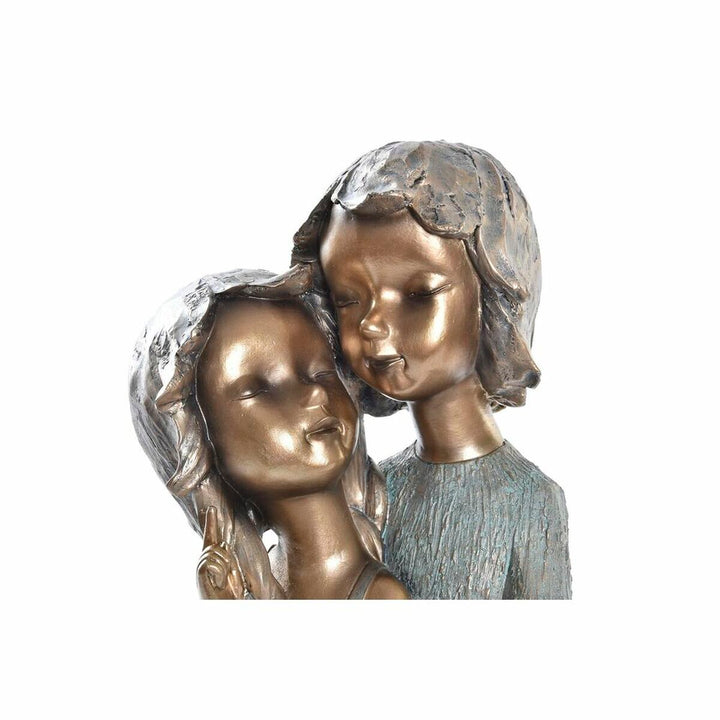 DKD Home Decor Kinder Figur, rotgold und türkis, liebevolle Umarmung - homely Family Shop