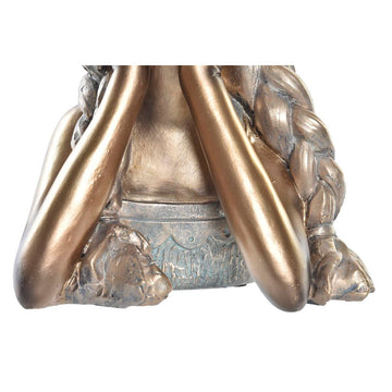 Detailaufnahme: Goldene Deko-Figur mit Zopf von DKD Home Decor - homely Family Shop
