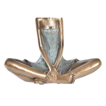Dekorative Damen Figur in Gold und Türkis von DKD Home Decor - homely Family Shop