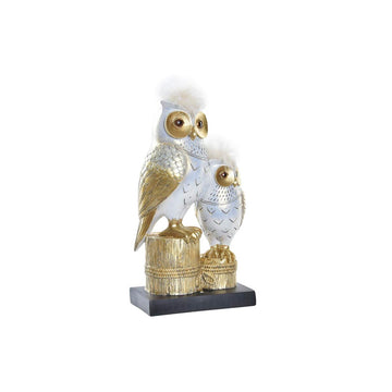 Dekorative Eulen Figur in Gold und Weiss von DKD Home Decor - homely Family Shop