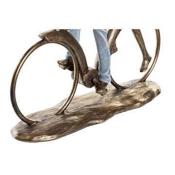 Kupferfarbene Deko-Figur: Ehepaar auf Fahrrad. Romantische Dekoration für Zuhause von DKD Home Decor.