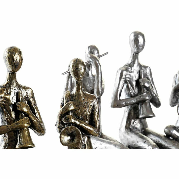Goldene Musiker Figuren von DKD Home Decor. Abstrakte Kunst mit Instrumenten.