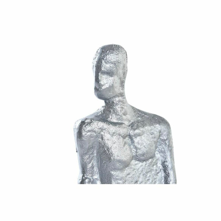 Silberne DKD Home Decor Deko-Figur eines Mannes. Moderne Dekoration mit stilvollem Design.