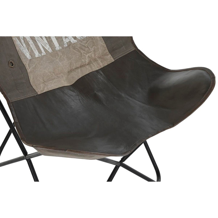 DKD Home Decor Esszimmerstuhl mit Leder und Vintage-Design - homely Family Shop