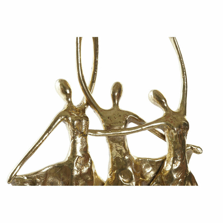 Goldene Ballett-Tänzerin Deko-Figur, romantische Akzente für Ihr Zuhause. Elegante Skulptur.