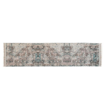Bunter DKD Home Decor Teppich im abgenutzten Araber Design aus Kunststoff.