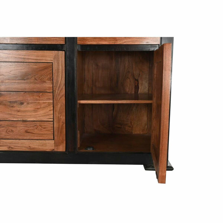 DKD Home Decor Anrichte aus Akazienholz mit offener Tür - homely Family Shop