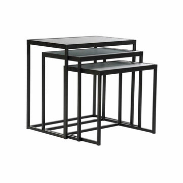 Schwarzes 3er-Set Tischchen von DKD Home Decor: minimalistisches Design - homely Family Shop