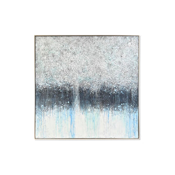 Abstraktes DKD Home Decor Bild, modernes Design mit blau und schwarz - homely Family Shop