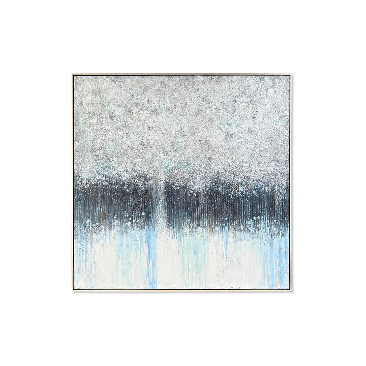 Abstraktes DKD Home Decor Bild, modernes Design mit blau und schwarz - homely Family Shop