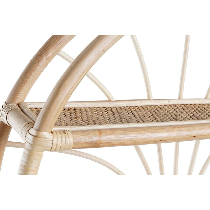 Nahaufnahme: Wandregal mit Rattan und zwei Ablagen - homely Family Shop