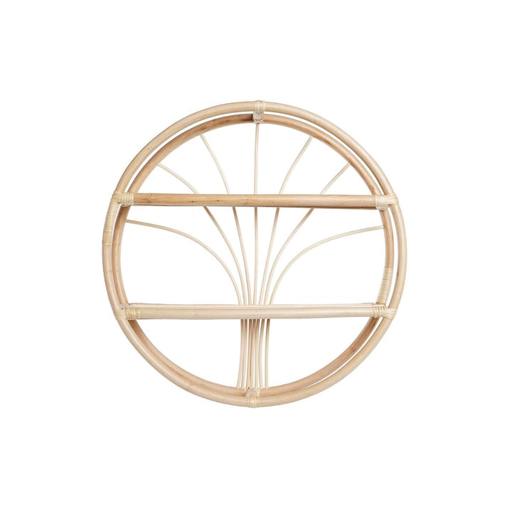 Wandregal aus Rattan mit 2 Ablagen von Regal DKD Home Decor - homely Family Shop