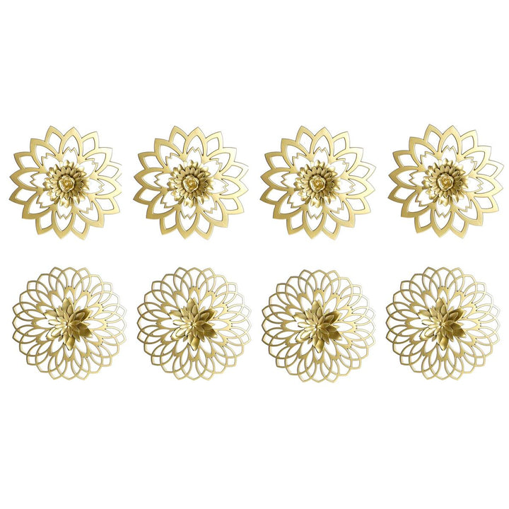 Champagnerfarbene Deko-Figuren im neoklassischen Design. Polypropylen-Material.