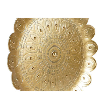Goldene DKD Home Decor Deko-Figur mit modernem Decapé Design und radialem Muster.