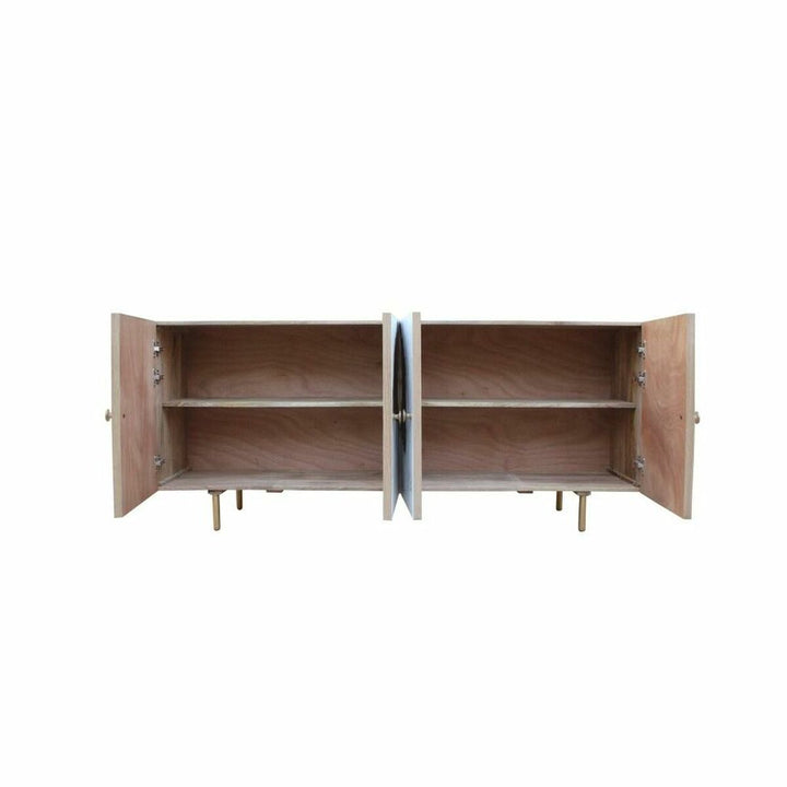 DKD Home Decor Anrichte aus Mango-Holz mit goldenen Metallbeinen - homely Family Shop