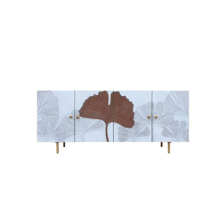 DKD Home Anrichte mit Mango-Holz und Blattdesign - Homely Family Shop