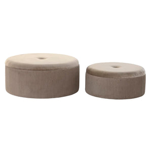 DKD Home Decor Fußstützen aus Samt und Holz - homely Family Shop