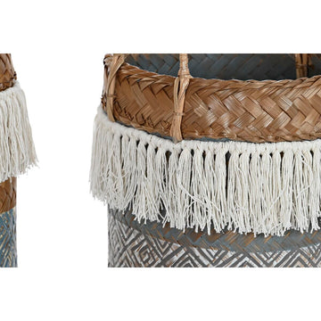 Detail Korb-Set aus Bambus mit Quasten im Boho-Stil - homely Family Shop