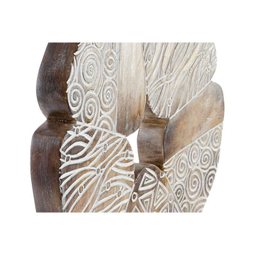 Abstrakte Deko-Figur in Weiß und Braun von DKD Home Decor - homely Family Shop