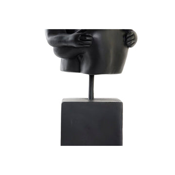 Schwarze Deko-Figur eines Ehepaars mit Goldakzenten - Homely Family Shop