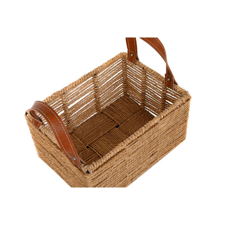 DKD Home Deko Korb-Set aus Schnur mit Ledergriffen - homely Family Shop