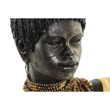 Detailreiche Deko-Figur einer Afrikanerin mit Halskette von DKD Home Decor - homely Family Shop