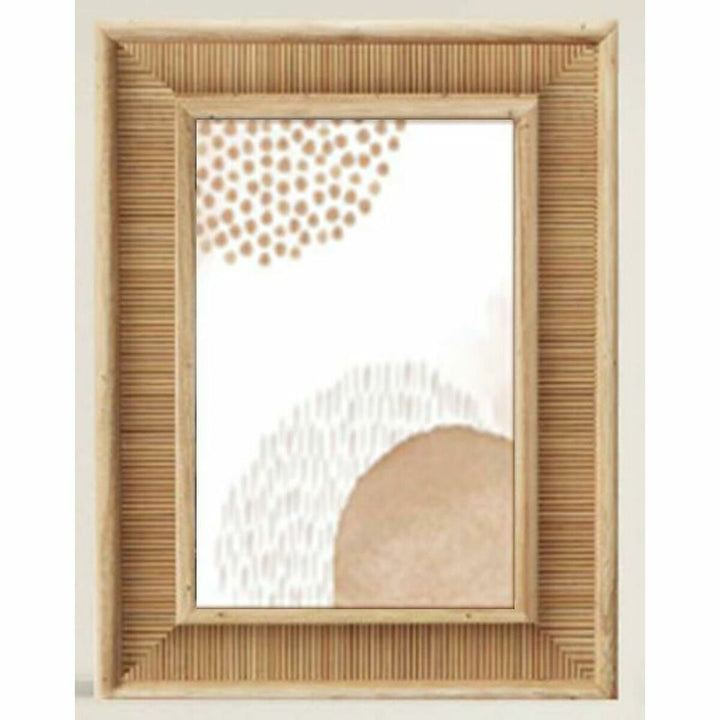 Natürlicher Holz Fotorahmen von DKD Home Decor mit feiner Holzmaserung.