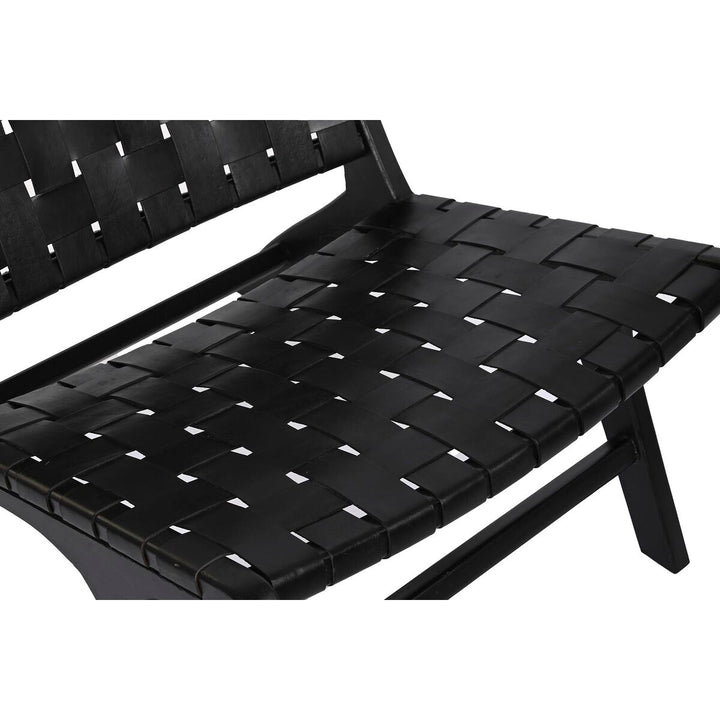 Schwarzer Esszimmerstuhl mit Webmuster von DKD Home Decor - homely Family Shop