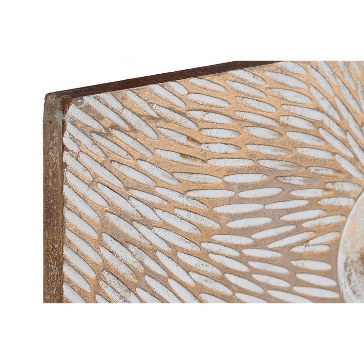 Detail der MDF Wanddekoration Baum in Gold und Weiß - homely Family Shop