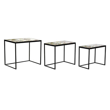 DKD Home Decor Tisch Set, schwarz, gold und grün. - homely Family Shop