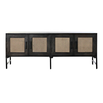 DKD Anrichte mit Rattan und Mango-Holz Details - homely Family Shop