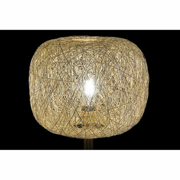 Weiße Stehlampe mit 50 W und Gewebestruktur - homely Family Shop