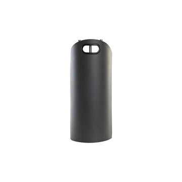 Schwarzer Kaminutensilienhalter aus Edelstahl von DKD Home Decor. Zylindrische Form mit Griff.