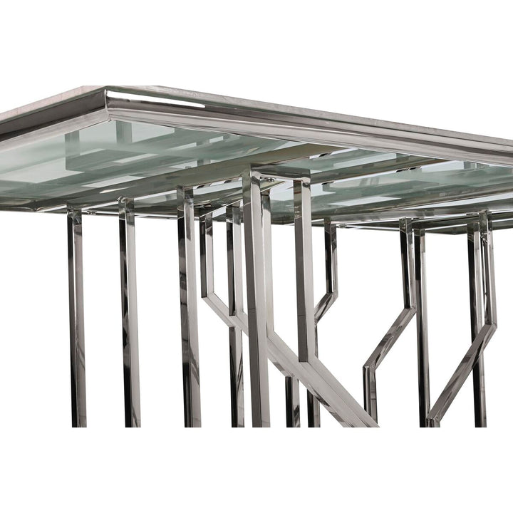 DKD Home Esstisch mit Kristall und Stahl Basis - homely Family Shop