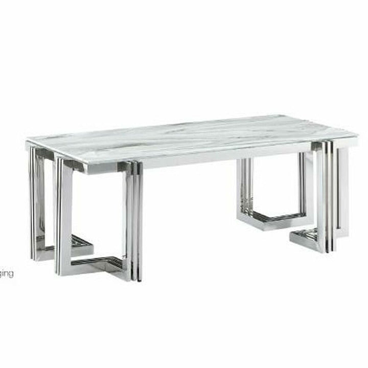 DKD Home Esstisch: Kristallplatte, Stahlbasis. - homely Family Shop