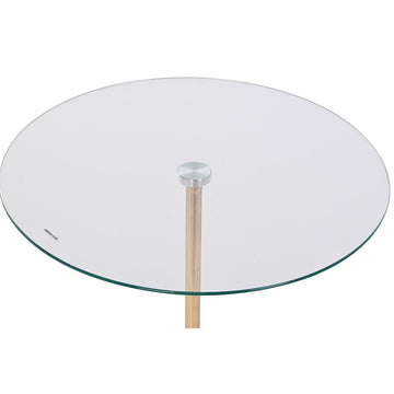 DKD Home Beistelltisch mit Glasplatte und goldenem Stahl - homely Family Shop