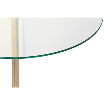Detailansicht: DKD Beistelltisch mit Glasplatte und goldenem Stahlgestell - homely Family Shop
