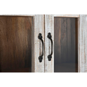 DKD Home Decor Displayständer aus Mangoholz mit Kristallglas - homely Family Shop